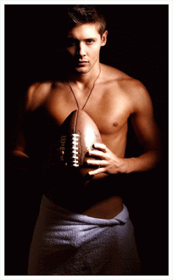 Jensen with his football...